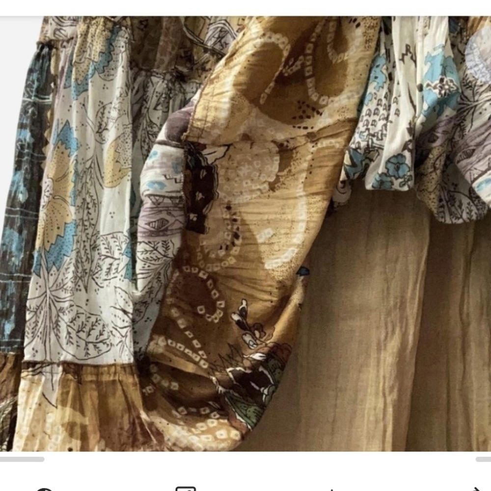 Pre-Owned Jane Ashley Multicolor Patchwork A-Line… - image 3